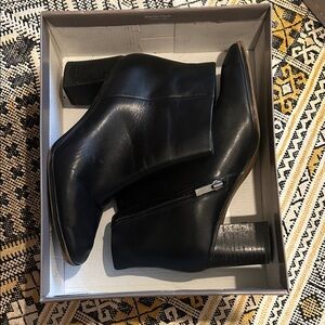 Franco Sarto Black Leather Boots